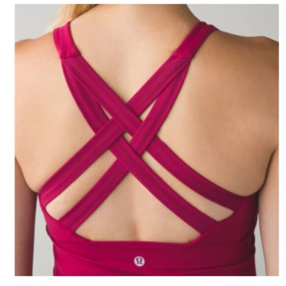 Lululemon Enhearten Strappy Tank Top Pink 6 - Picture 2 of 7